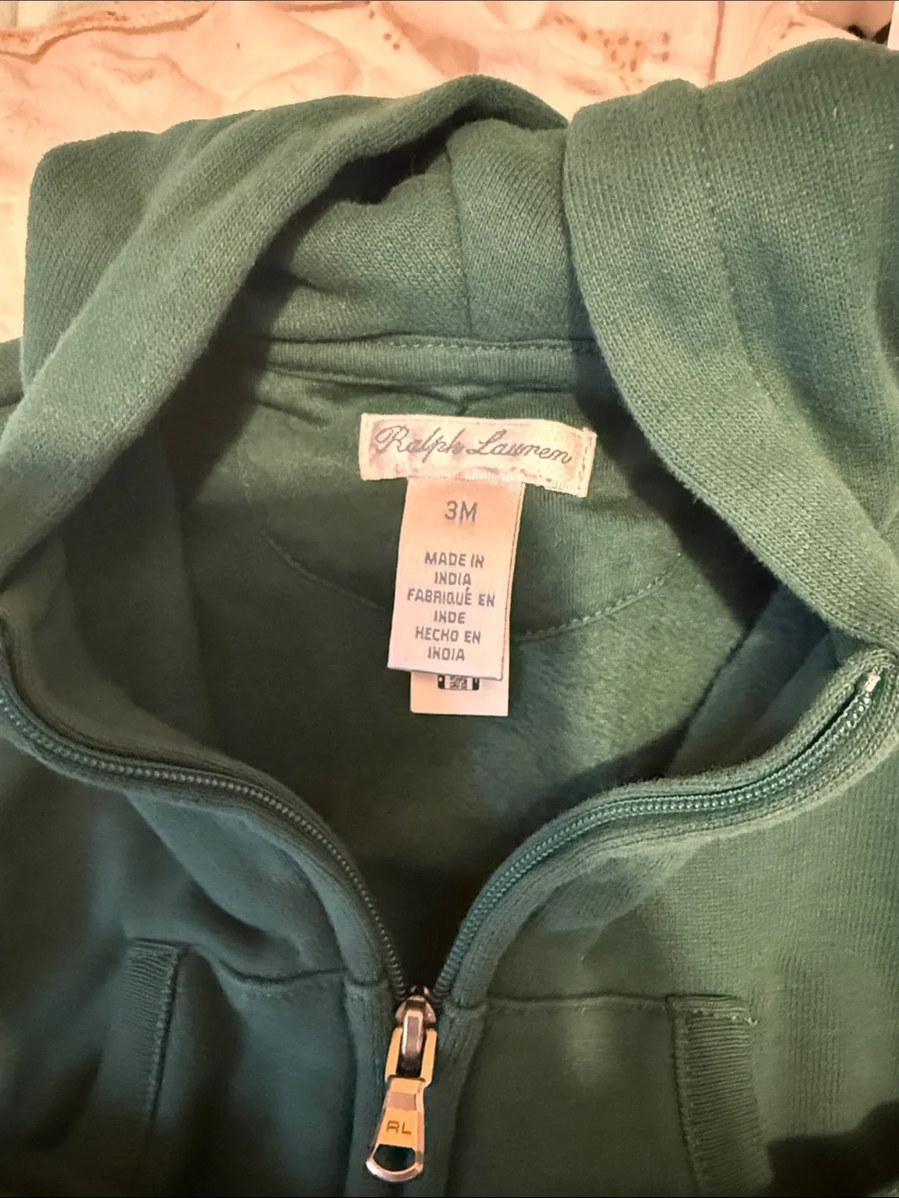 Ralph Lauren Green Hoodie and Jogger Set with Yellow Pony